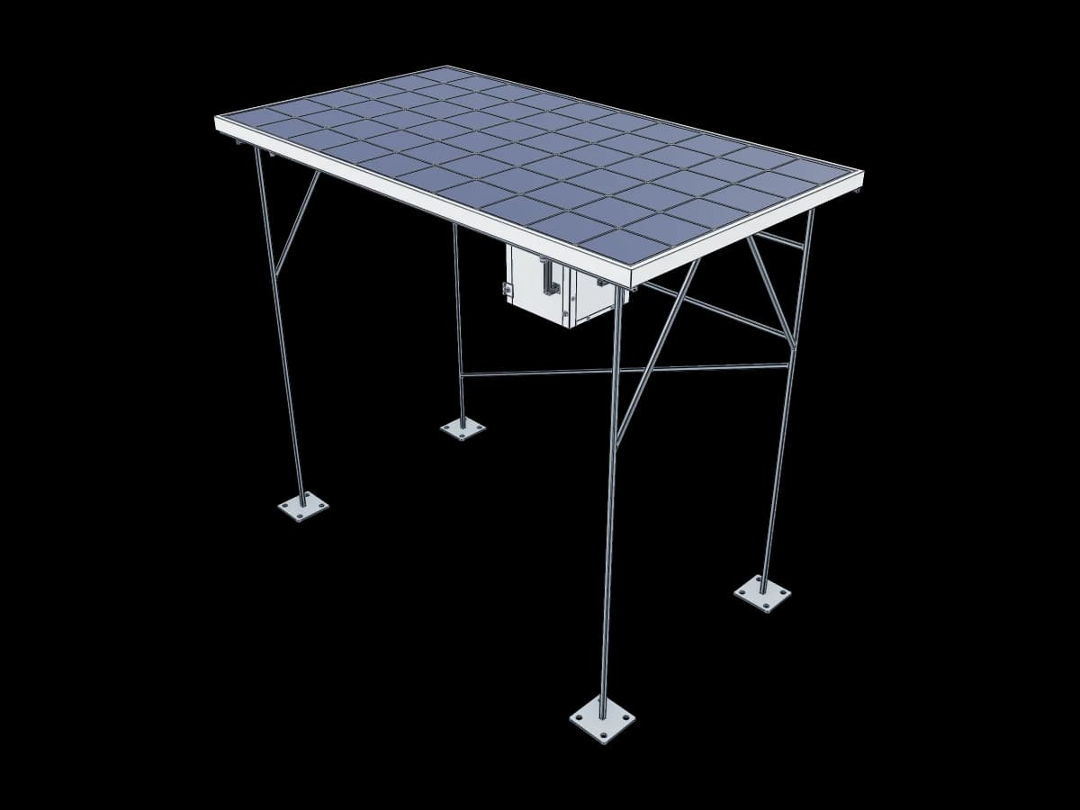 Solar Panel With Support Frame | Ragnar Gallery