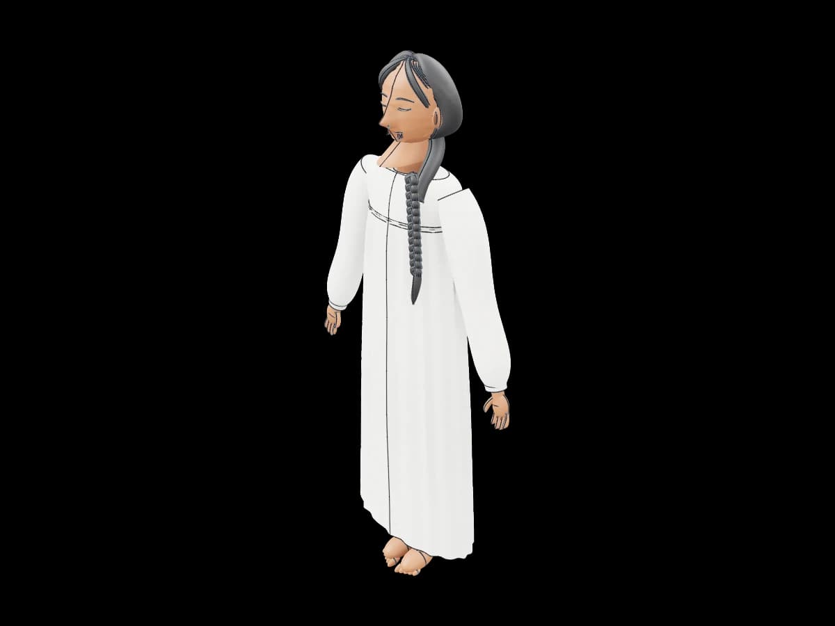 Human Character Digital Blockout