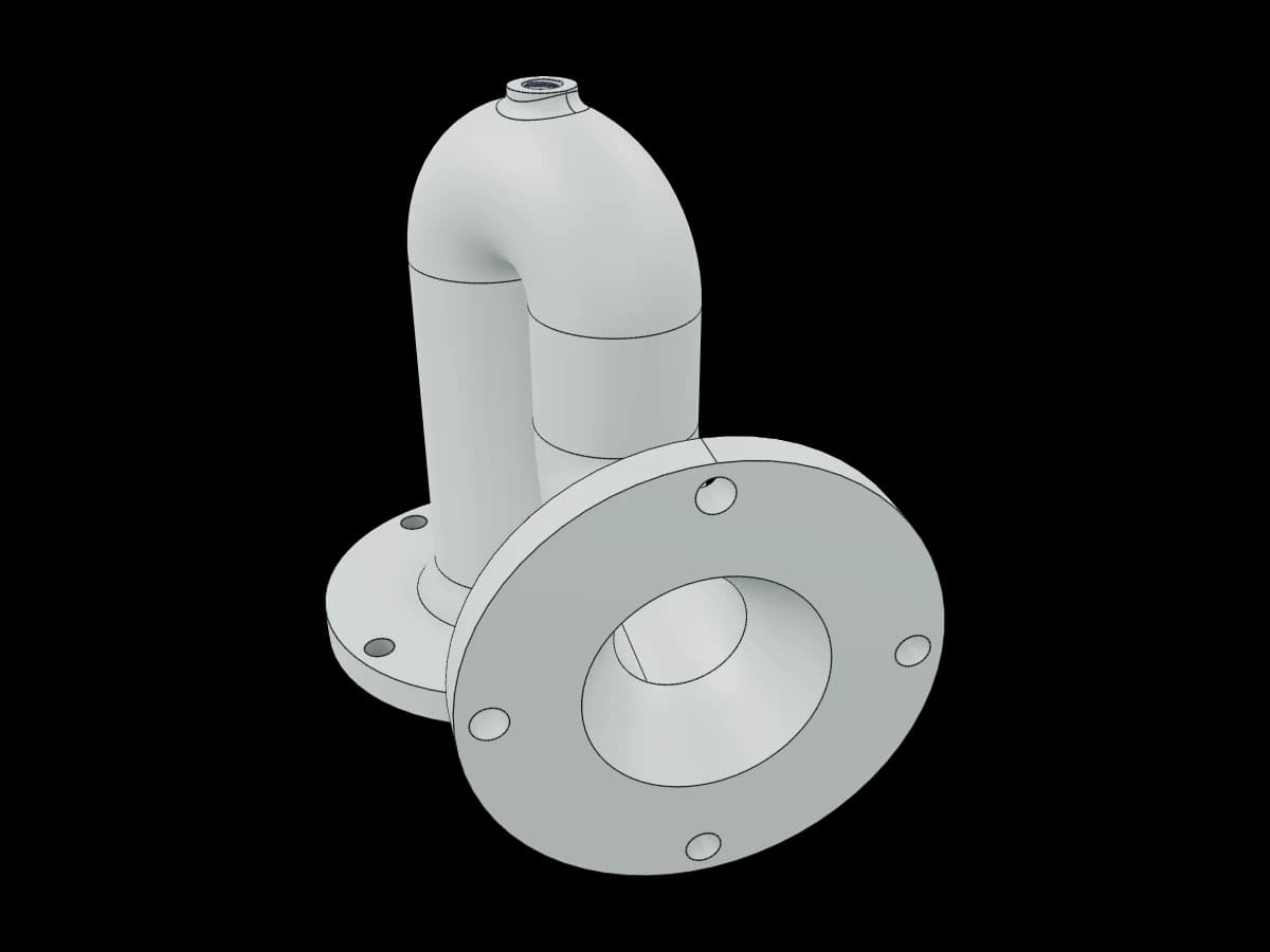 Industrial Flanged U-Bend Pipe