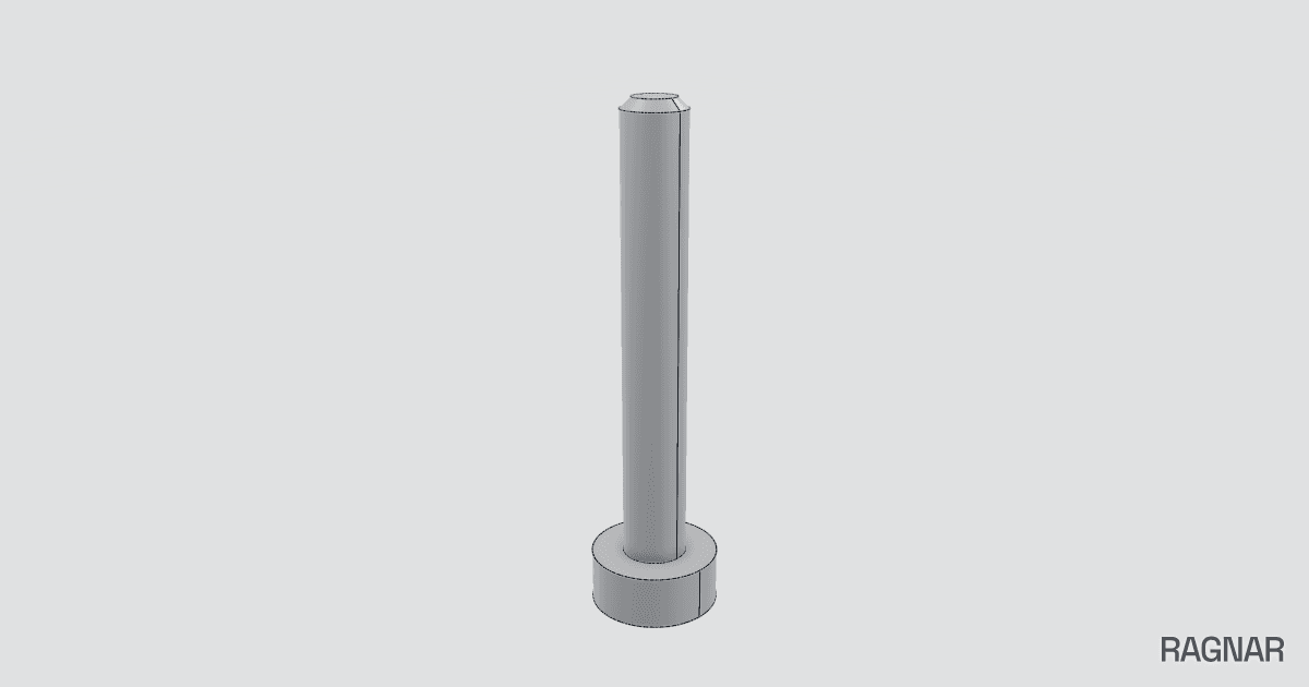 Smooth axle pin