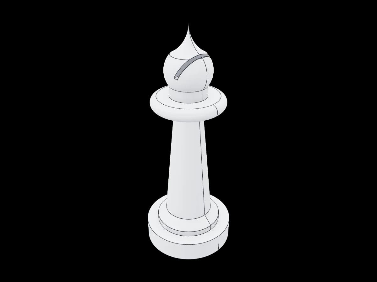 Chess Bishop CAD Model