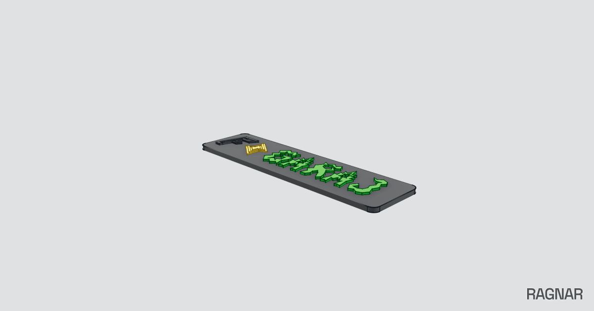 Stylized GARAJ Signage