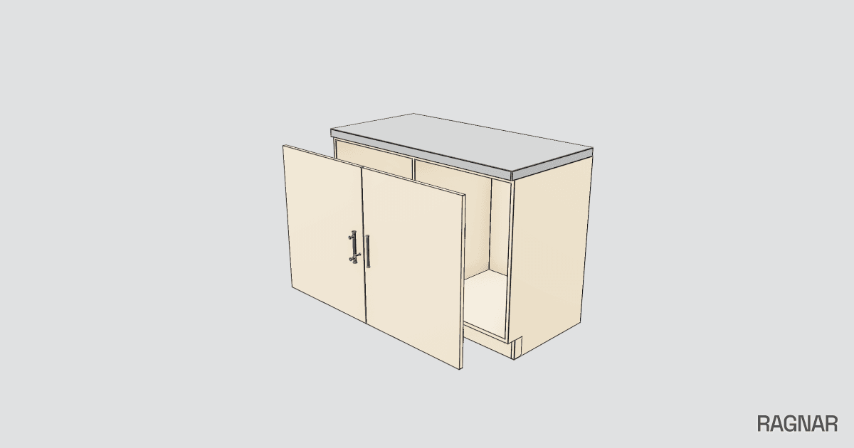 Added cabinet doors