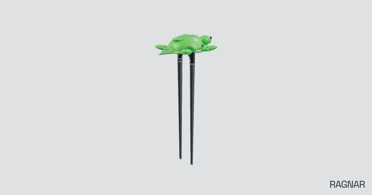 Turtle hair pin