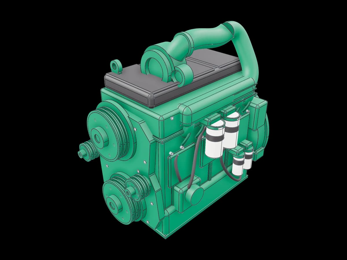 Diesel Engine Display Model