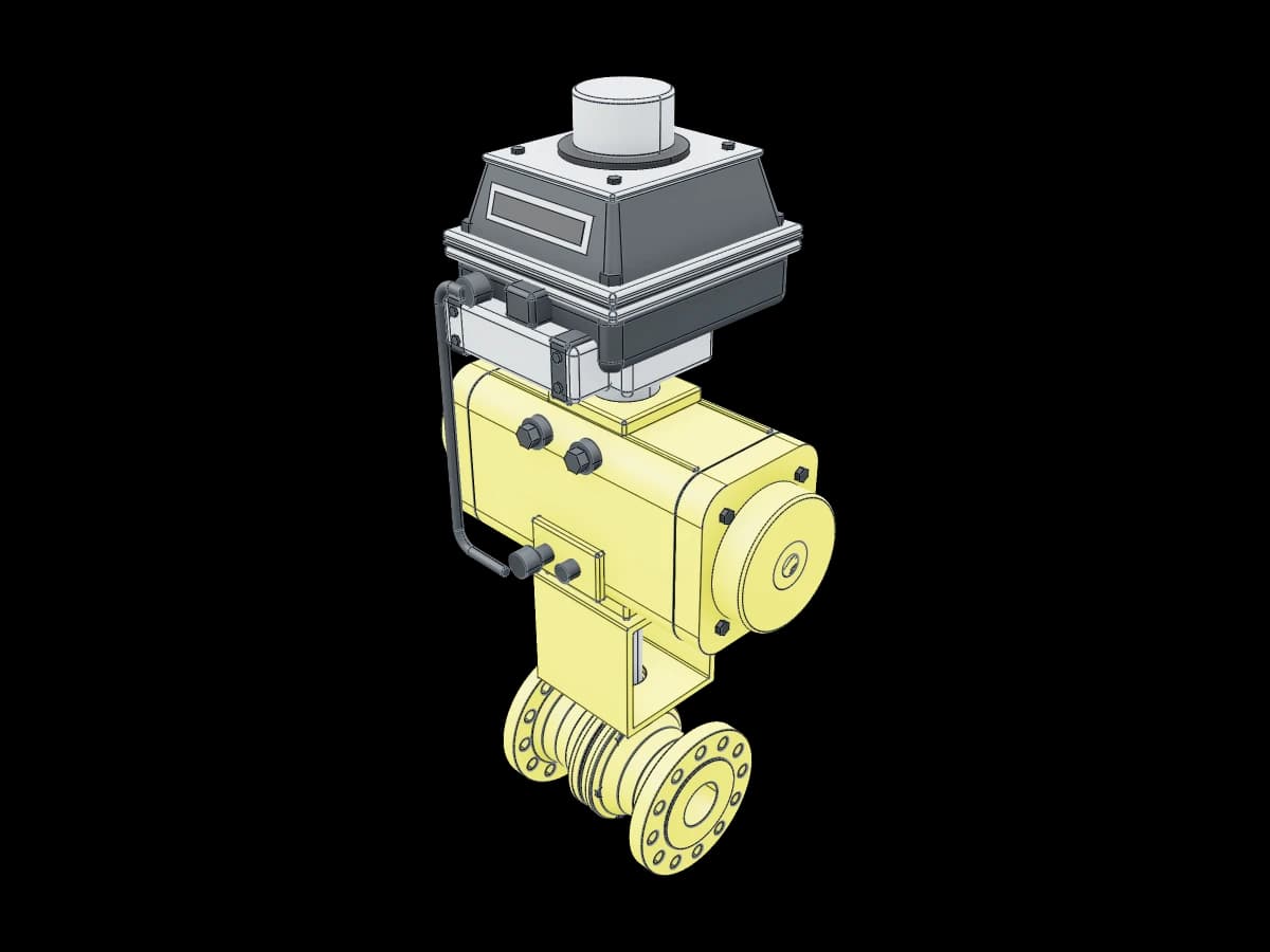 Actuated Flanged Valve