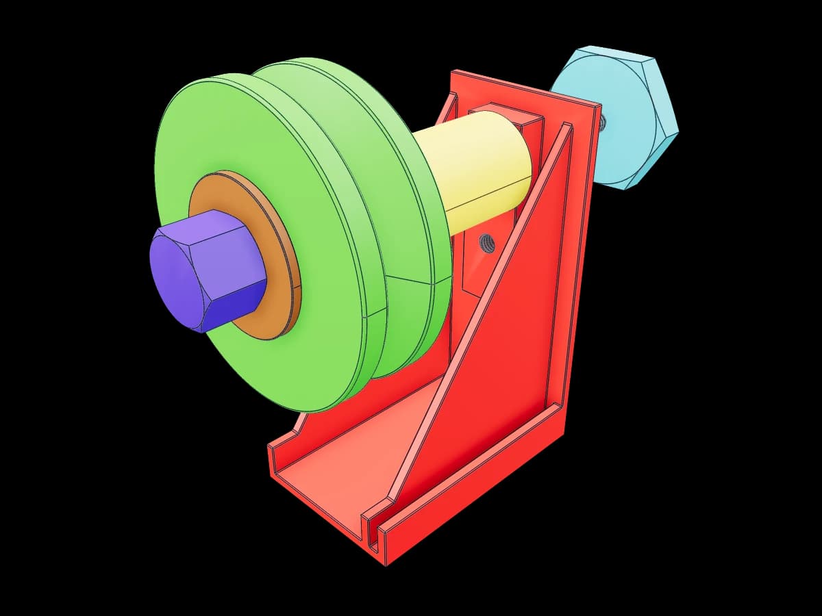 Industrial Pulley Support Unit