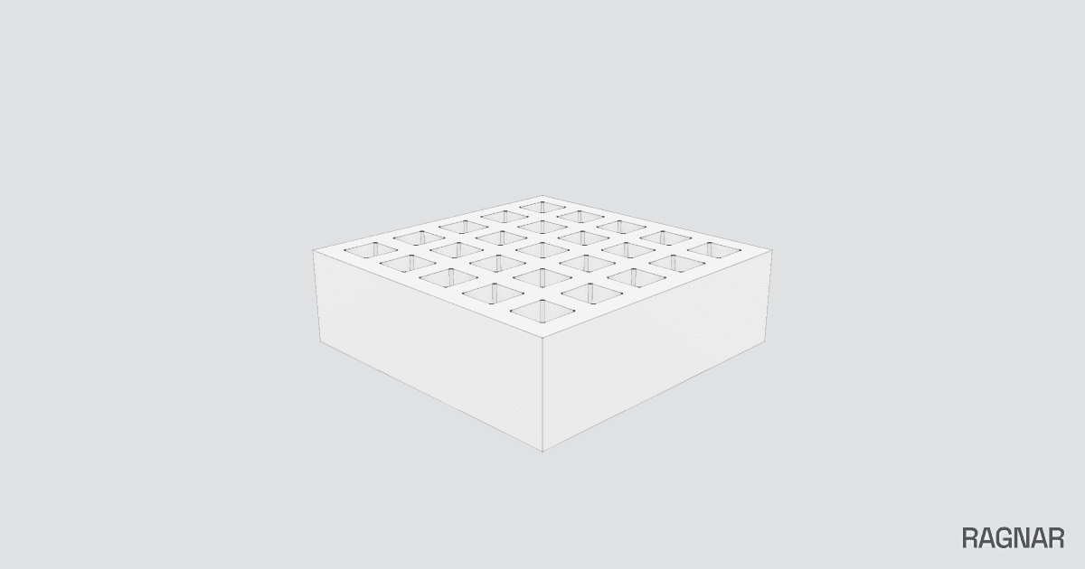 Square pocket block