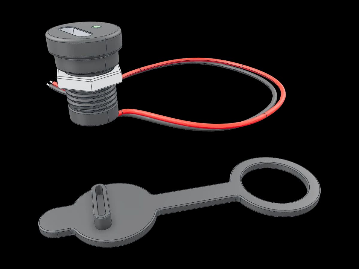 USB-C Panel Mount Socket