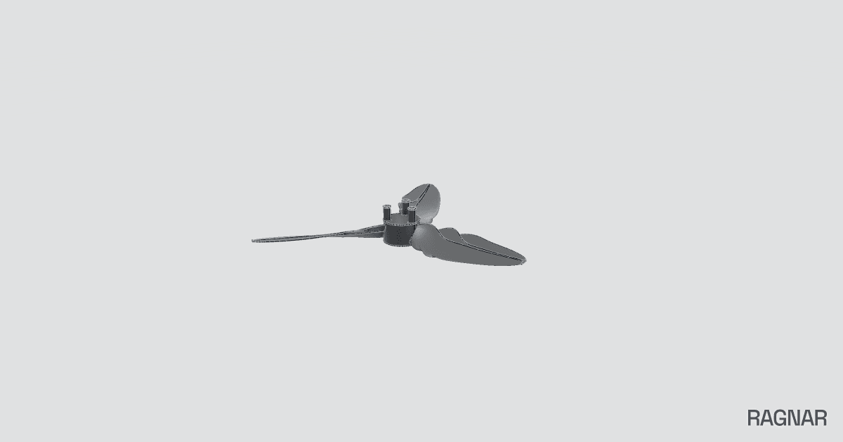 Small tri-blade propeller