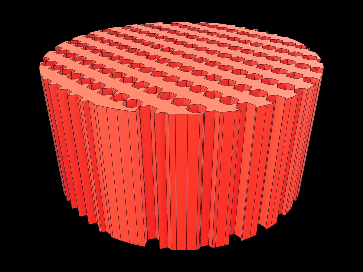 Hexagonal Mesh Cylinder