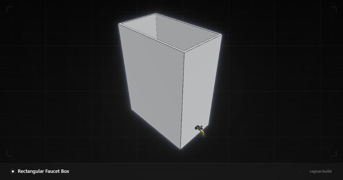 Rectangular Faucet Box