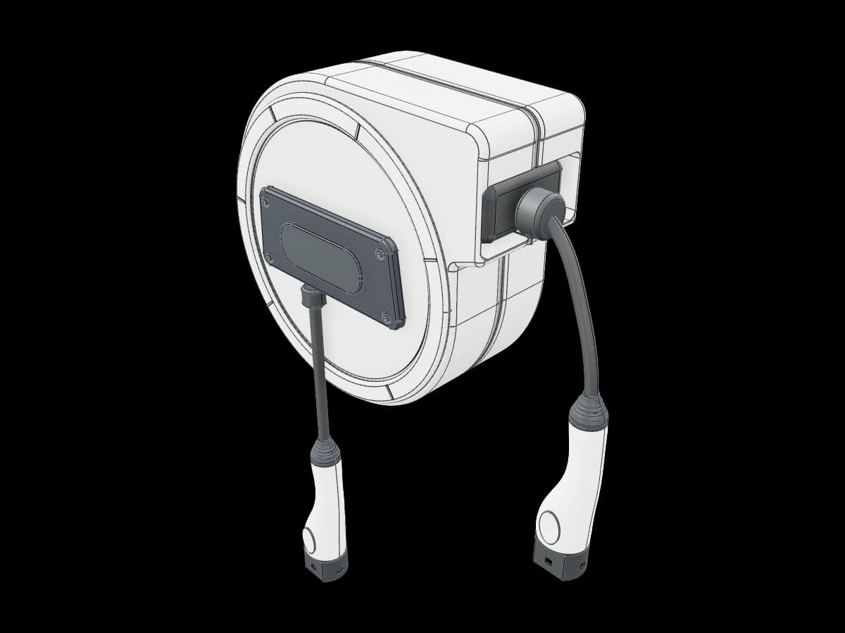 Wall-Mounted Cable Reel