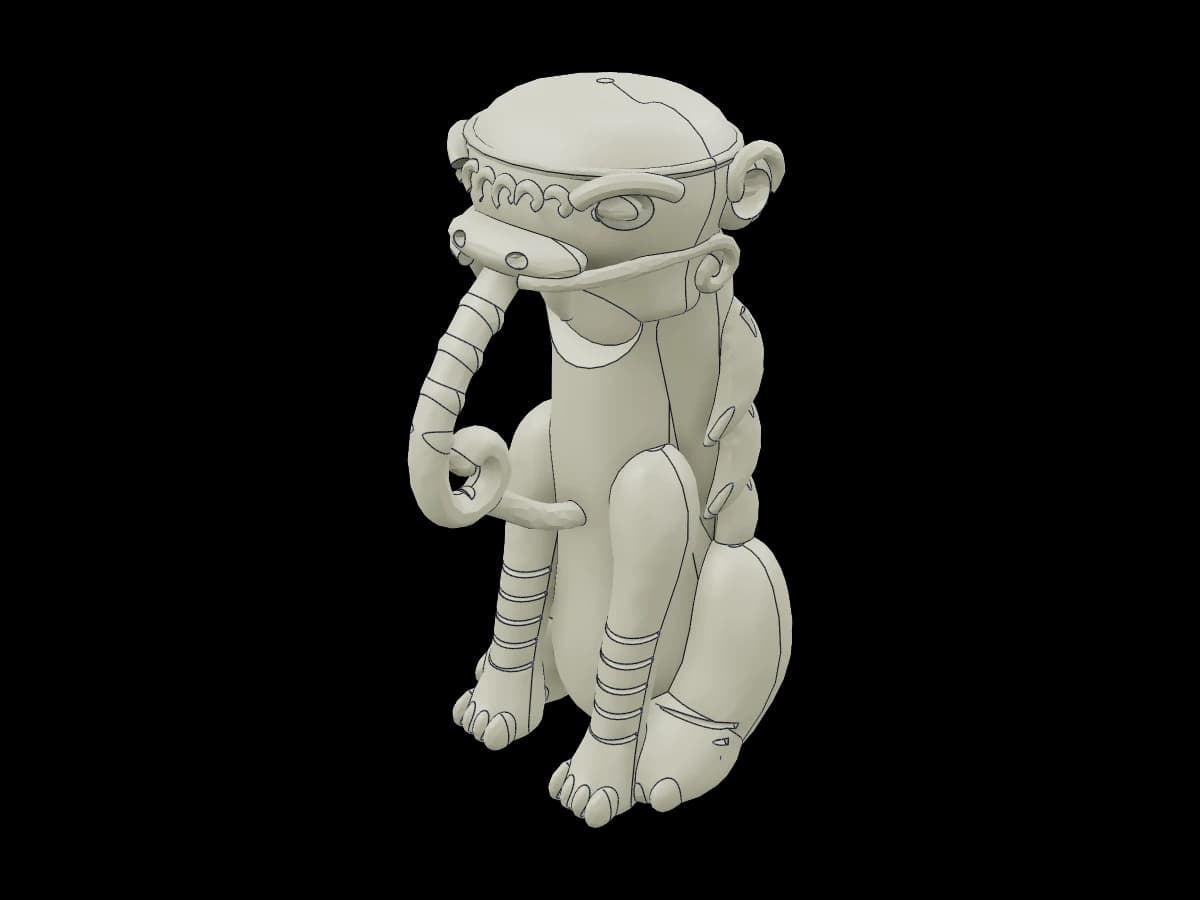 Seated Guardian Statue