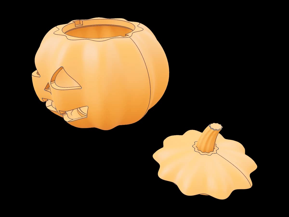 Hollow Electronic Pumpkin