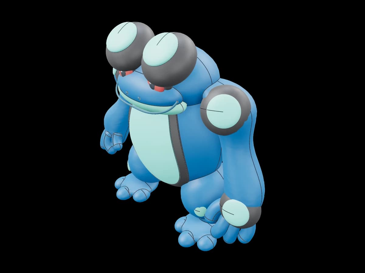 Blue Frog Display Figure