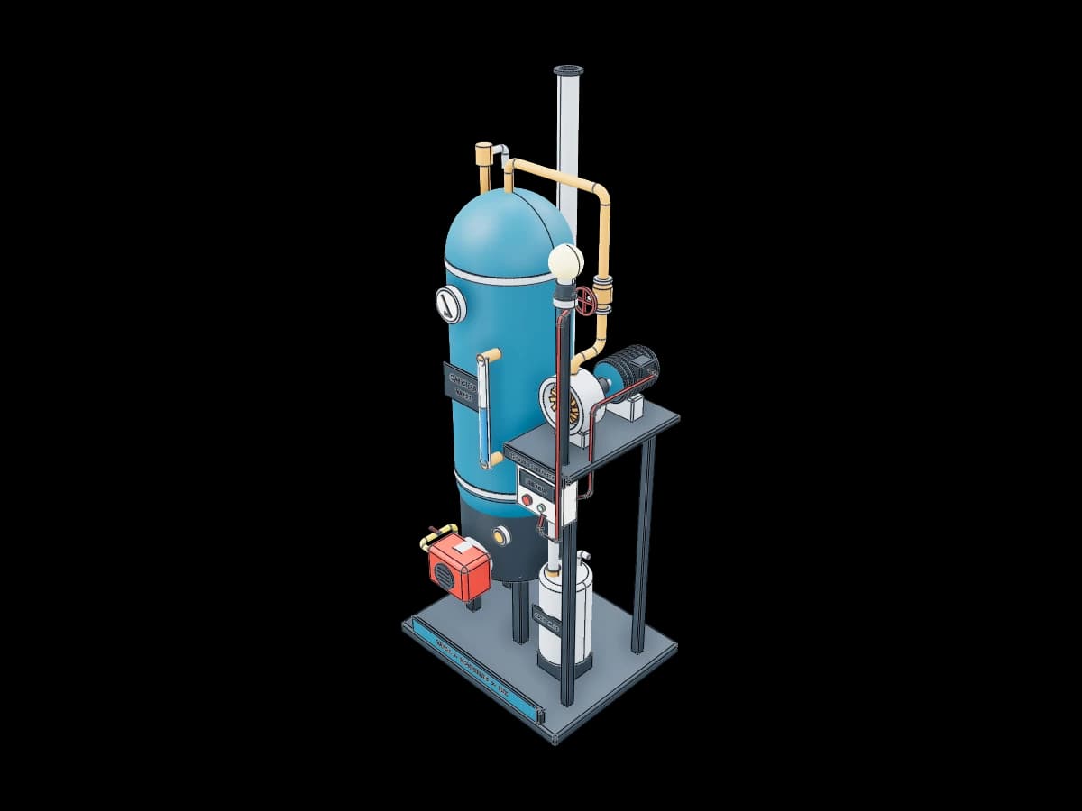 Caldera Productora Energía