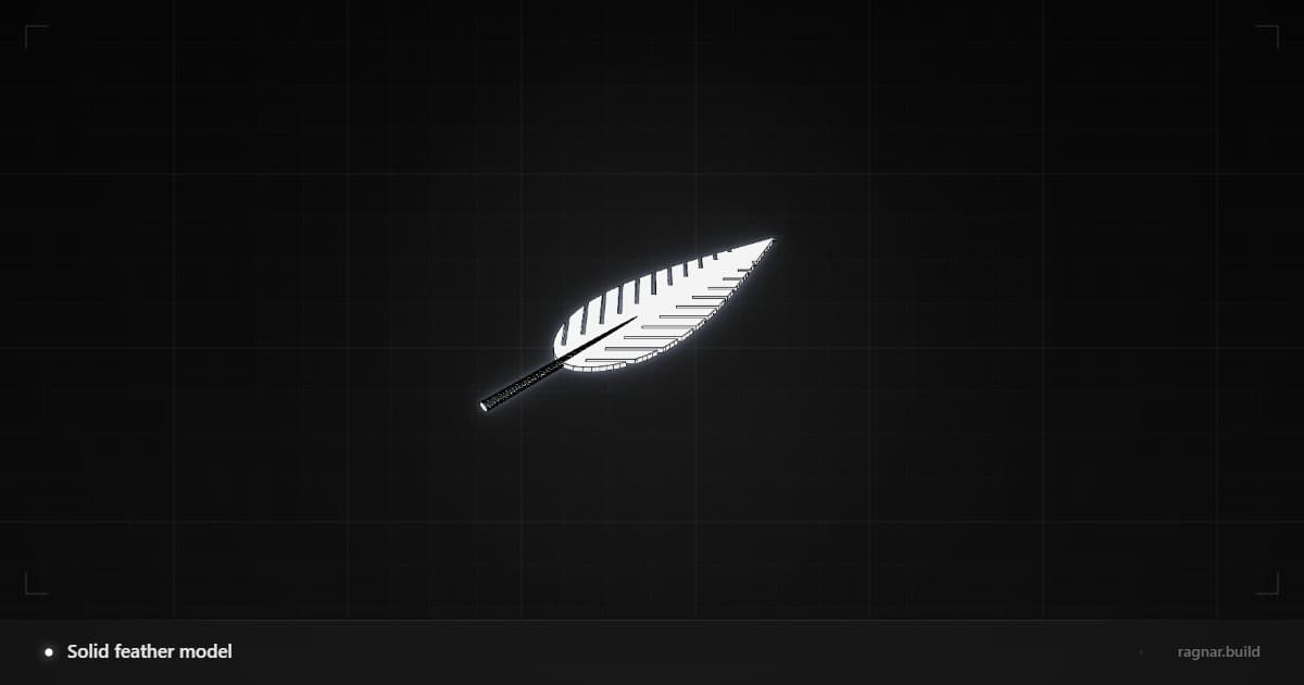 Detailed Bird Feather