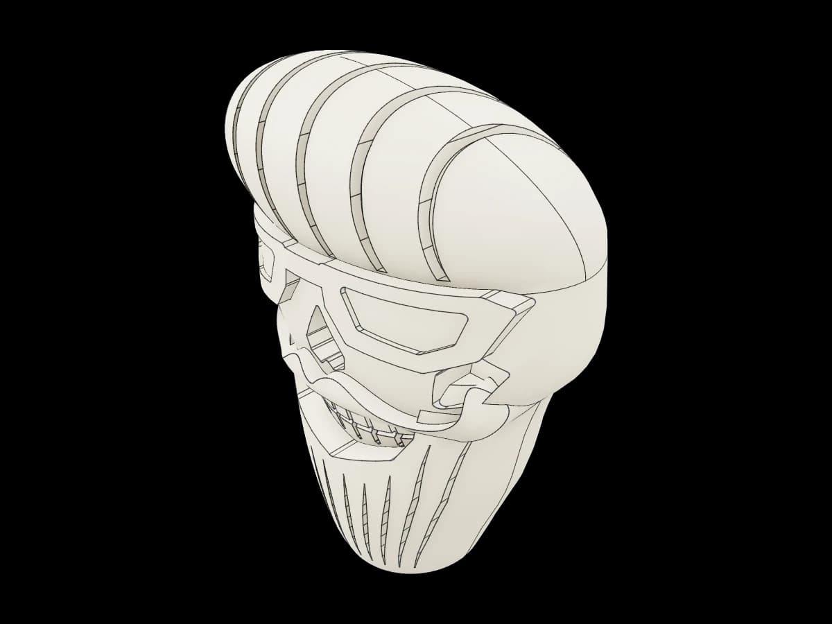 Barber Shop Skull