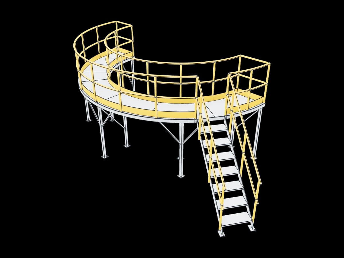 Plateforme Aluminium Avec Arc
