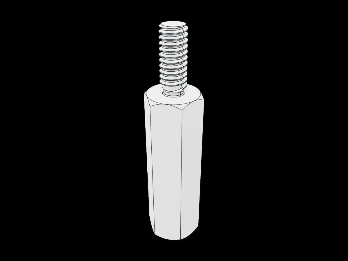 Hexagonal Threaded Spacer