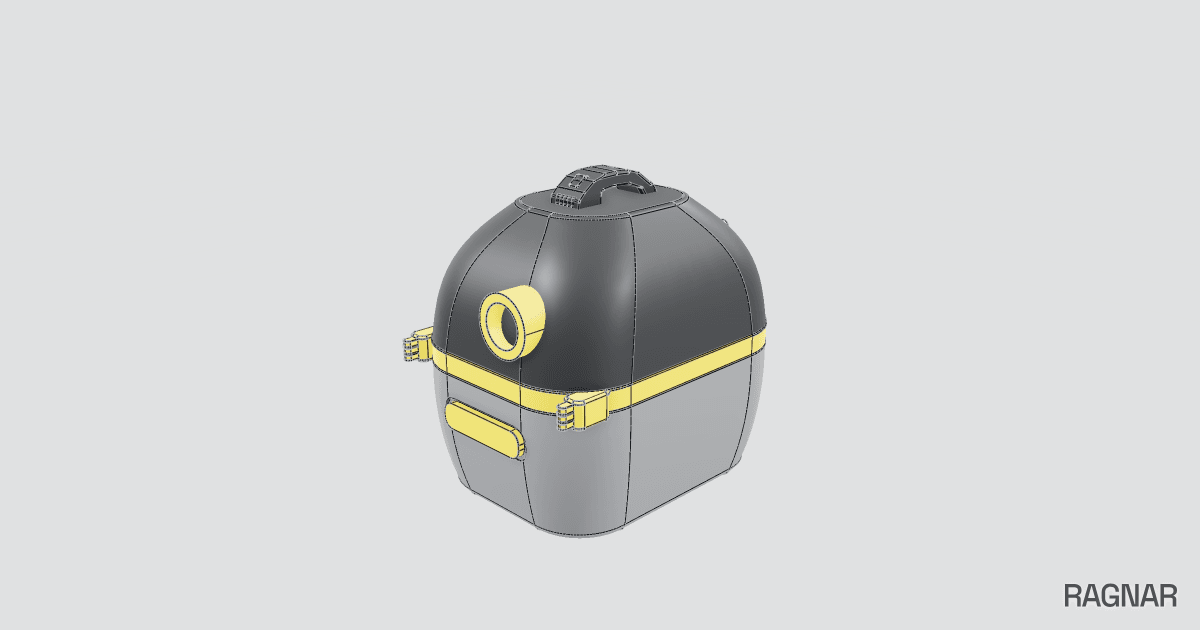 Compact shop vacuum
