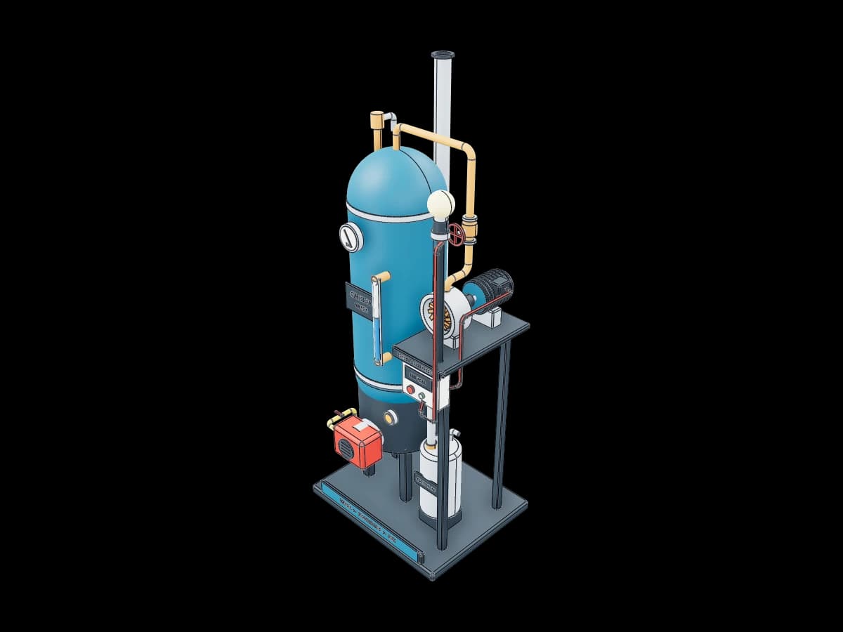 Caldera Productora Energía
