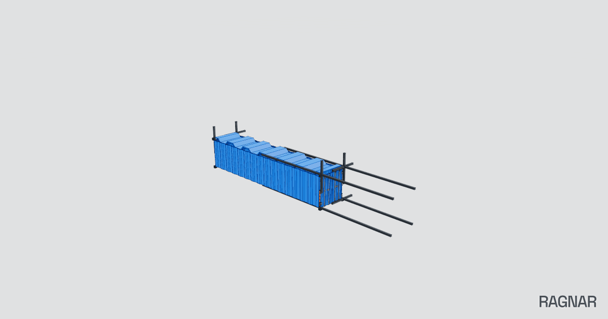 Scale shipping container