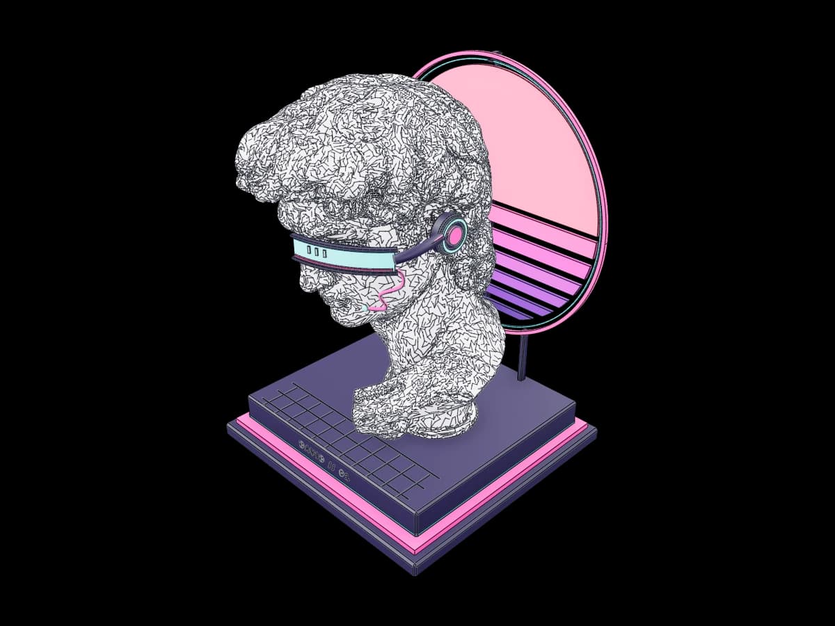 Cyberpunk David Bust