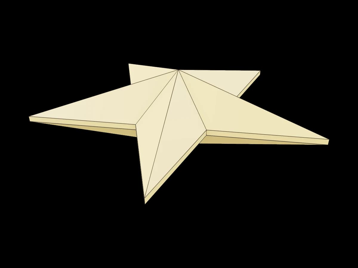 Faceted Decorative Star