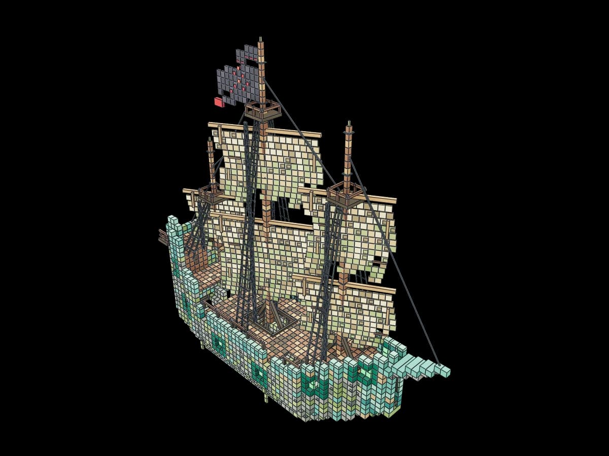 Fantasy Medieval Galleon Shipwreck