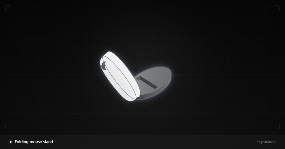 Folding mouse stand