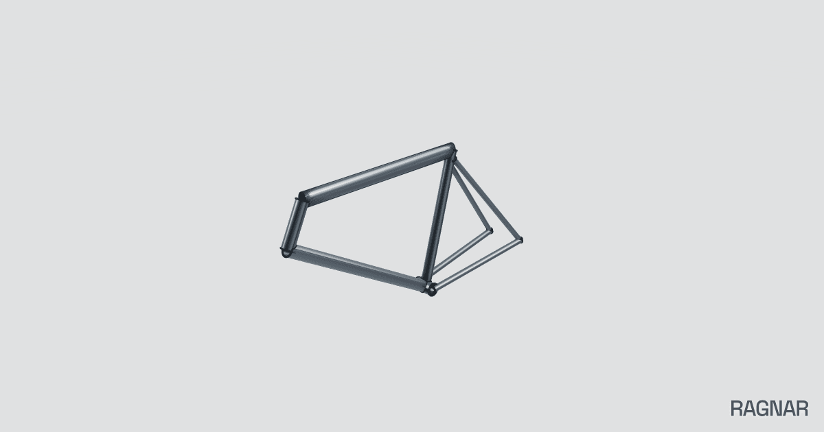 Steel bicycle frame