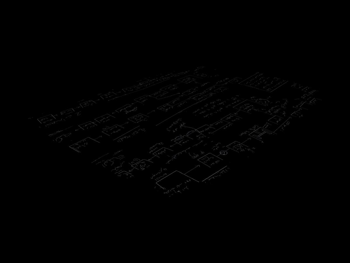 Hand-Drawn Process Flow Diagram
