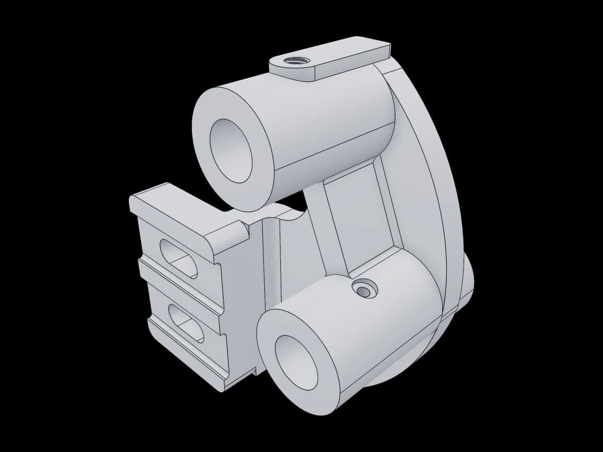 Offset Dual-Bore Bracket
