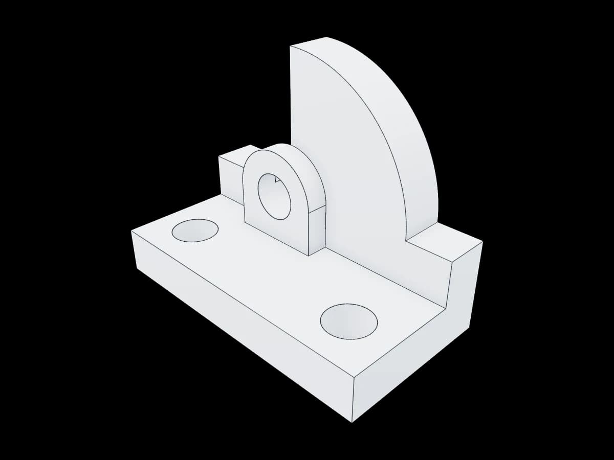 Curved Mechanical Bracket