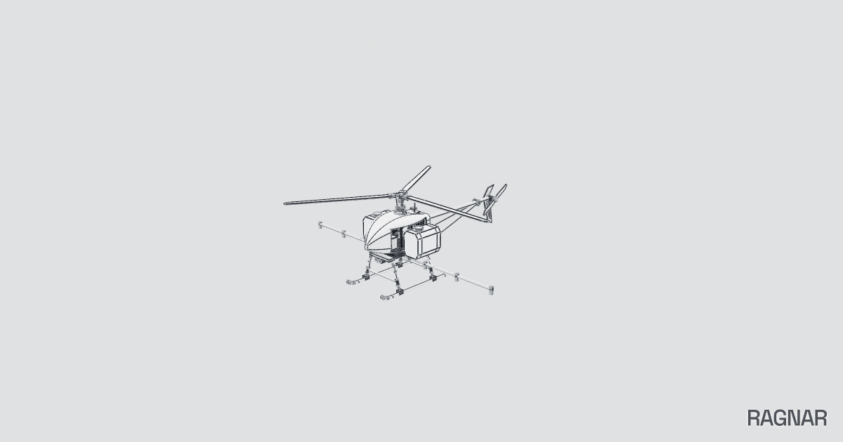 Agricultural helicopter