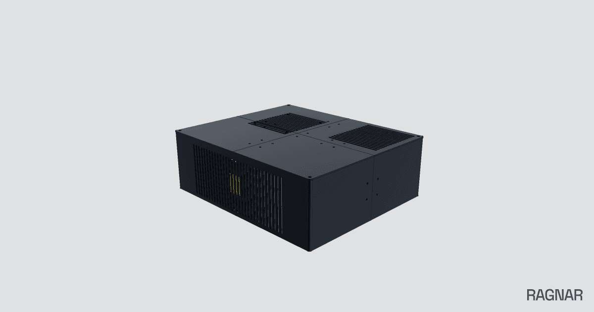 Flat compact PC case