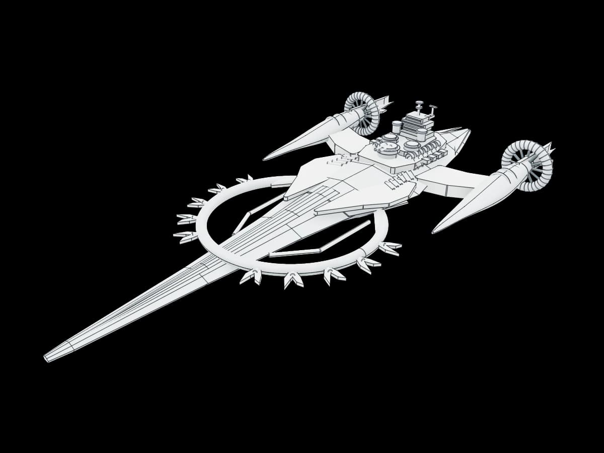 Ornate Spacecraft Model