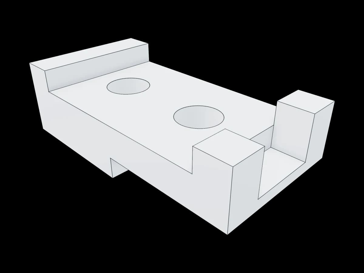 Dimensioned Stepped Block