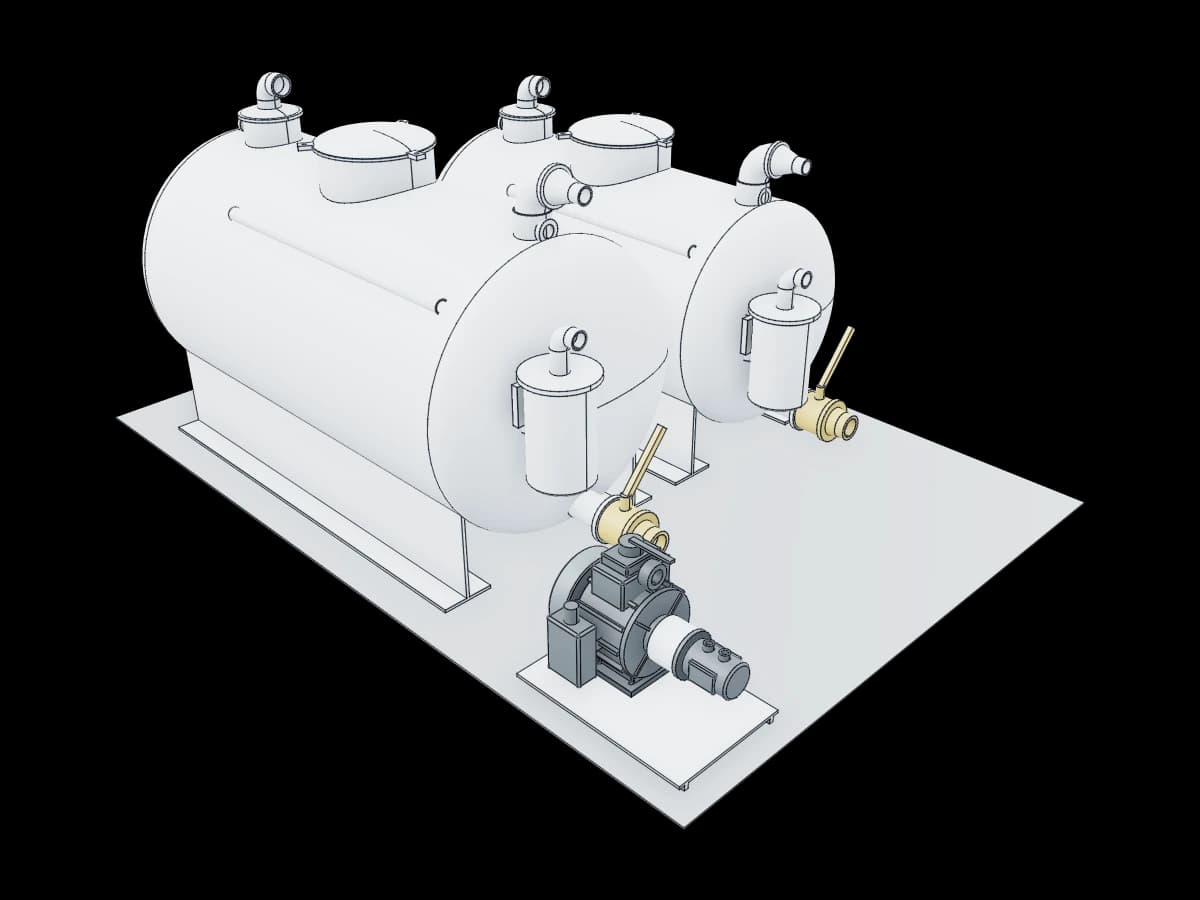 Vacuum Pump and Tank Layout