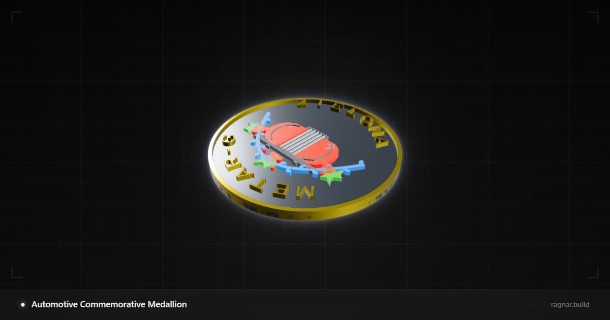 Automotive Commemorative Medallion