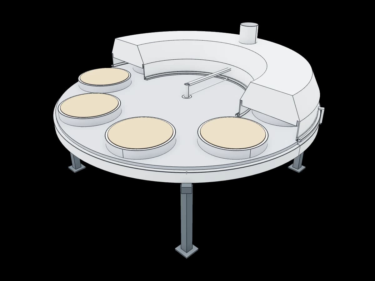 Continuous Injera Baking Machine