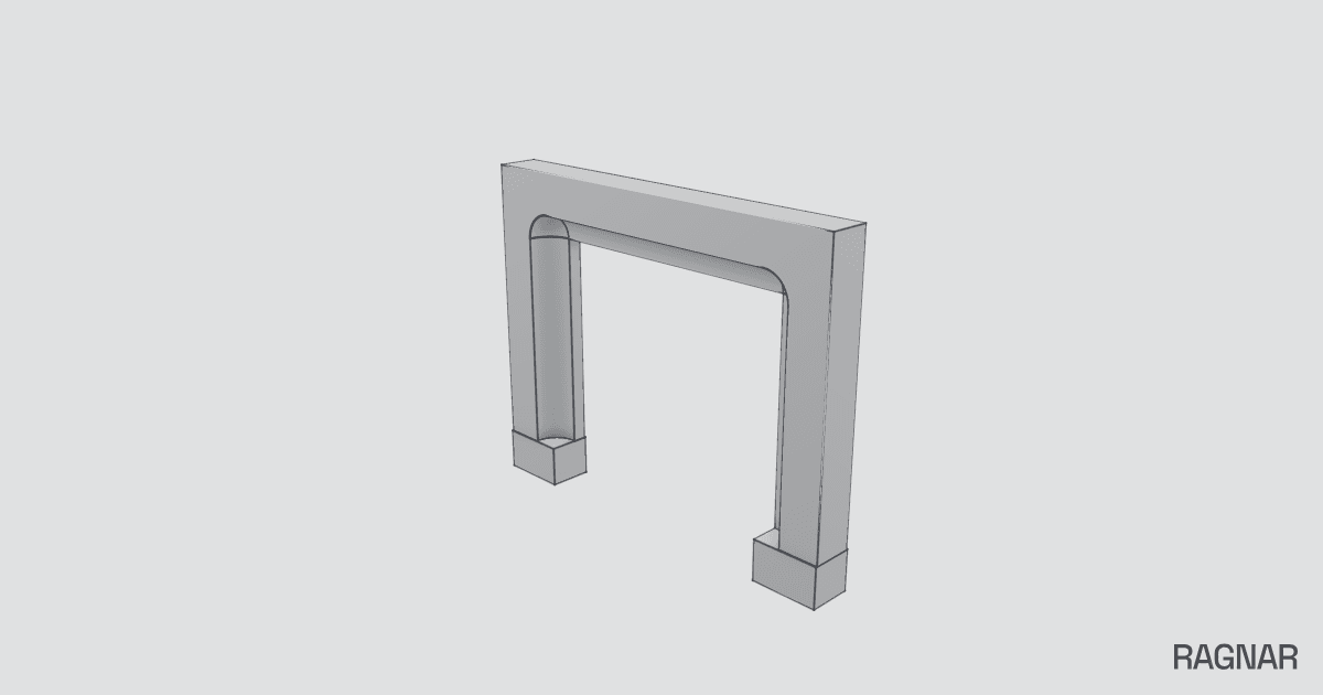 Modern Stone Mantel