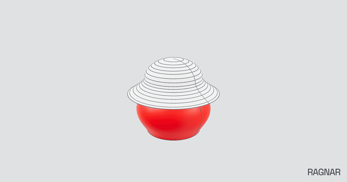 Bulbous Glass Jar