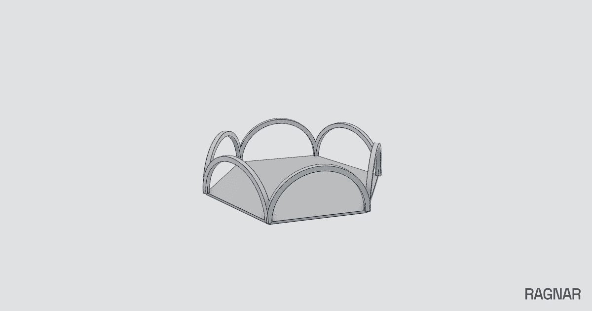Hexagonal arch structure