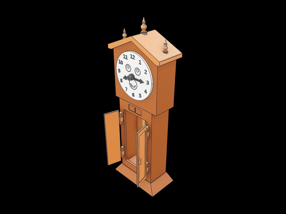 Longcase Clock With Pendulum