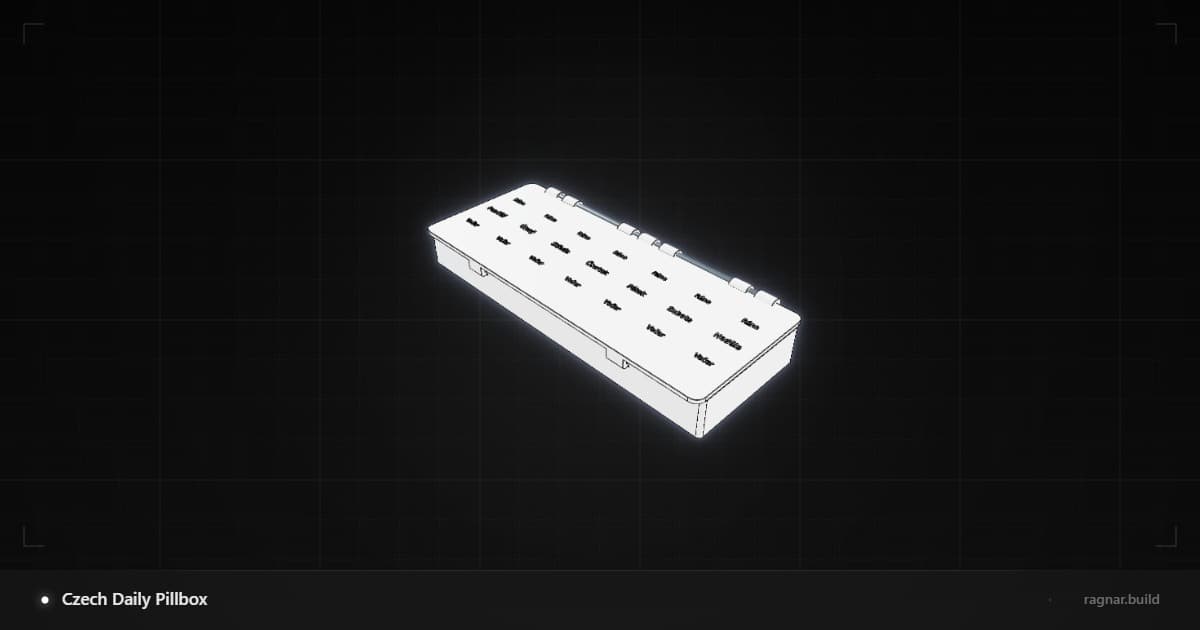 Weekly Pill Organizer