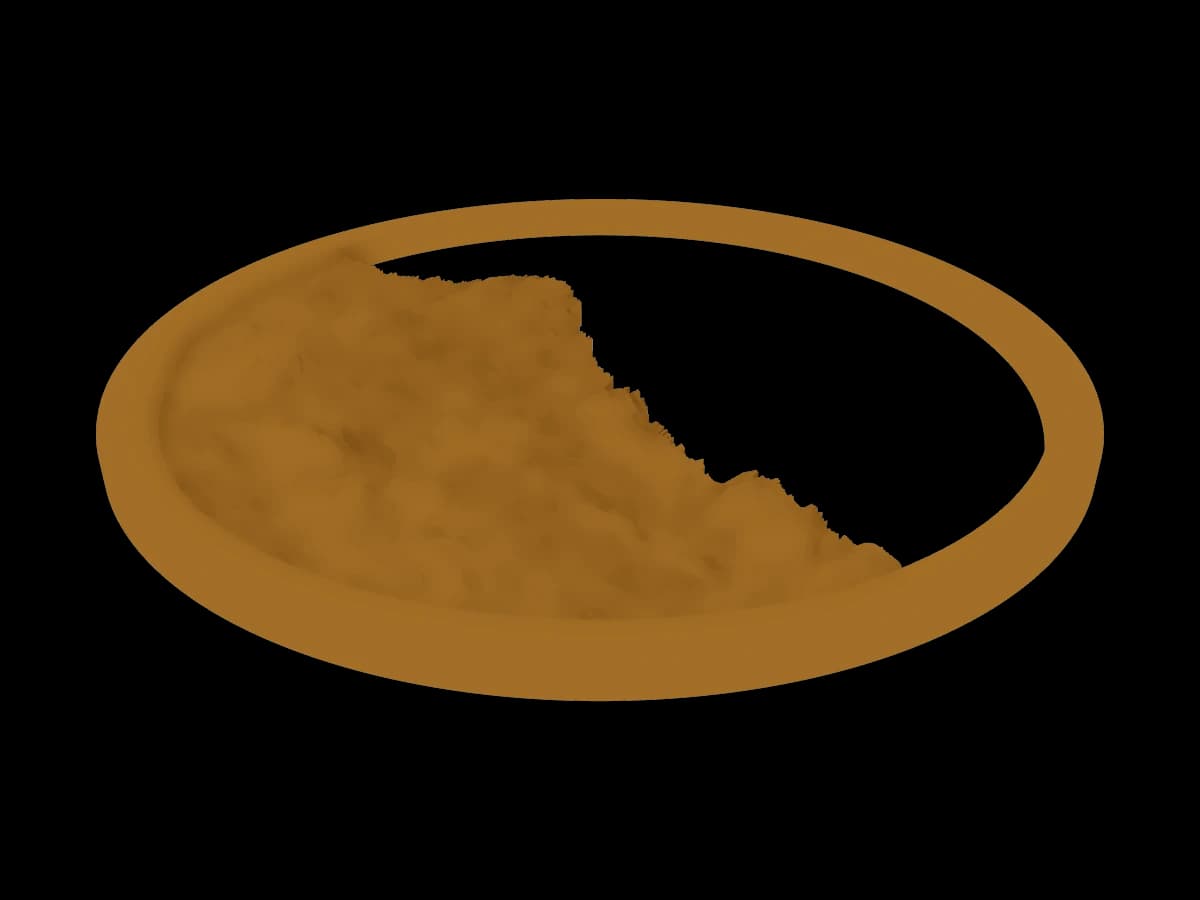Desert Landscape Circular Relief