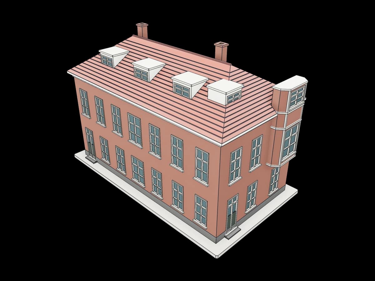 Brick Corner Building